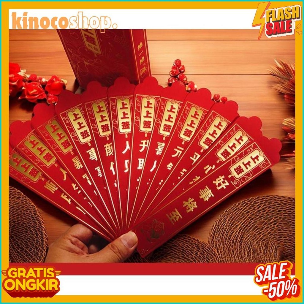

Ac082 Angpao Imlek Hongpao Undian 12Pcs Lucky Draw Emas Gold Premium Panjang Exclusive Limited Angpau (6.6)
