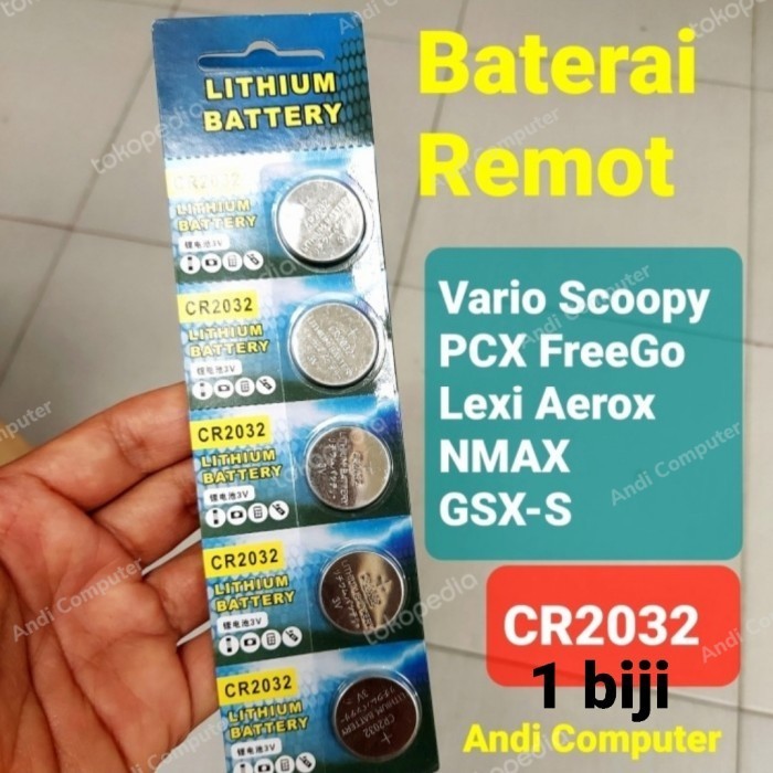 *#*#*#] Baterai Batre Batu Remot Motor AEROX NMAX XMAX SUZUKI GSX R150 1 biji