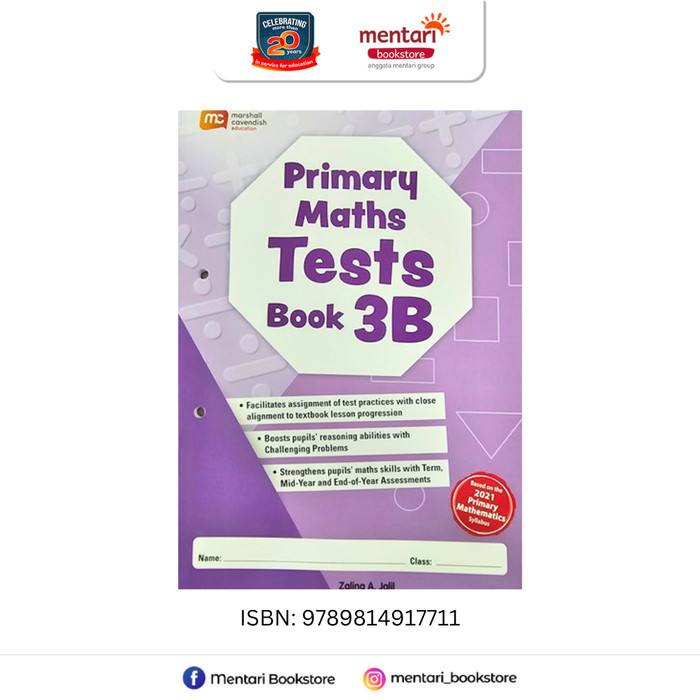 

HOT SALE! Marshall Cavendish Primary Maths Tests Book Buku SD