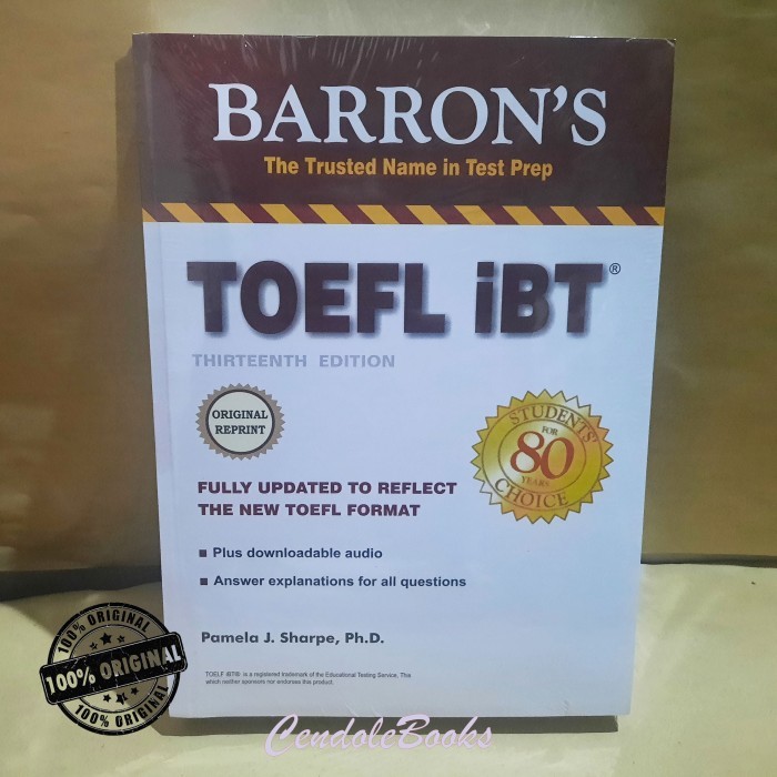 

New..!! Buku Toefl : Barron'S Toefl Ibt 13Th Edition With Answer And Cd