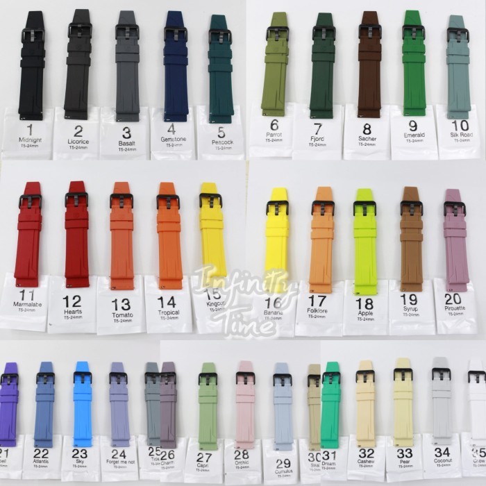 Terlaris Strap Rubber T5 Original Tali Karet T5 Original 24mm SALE