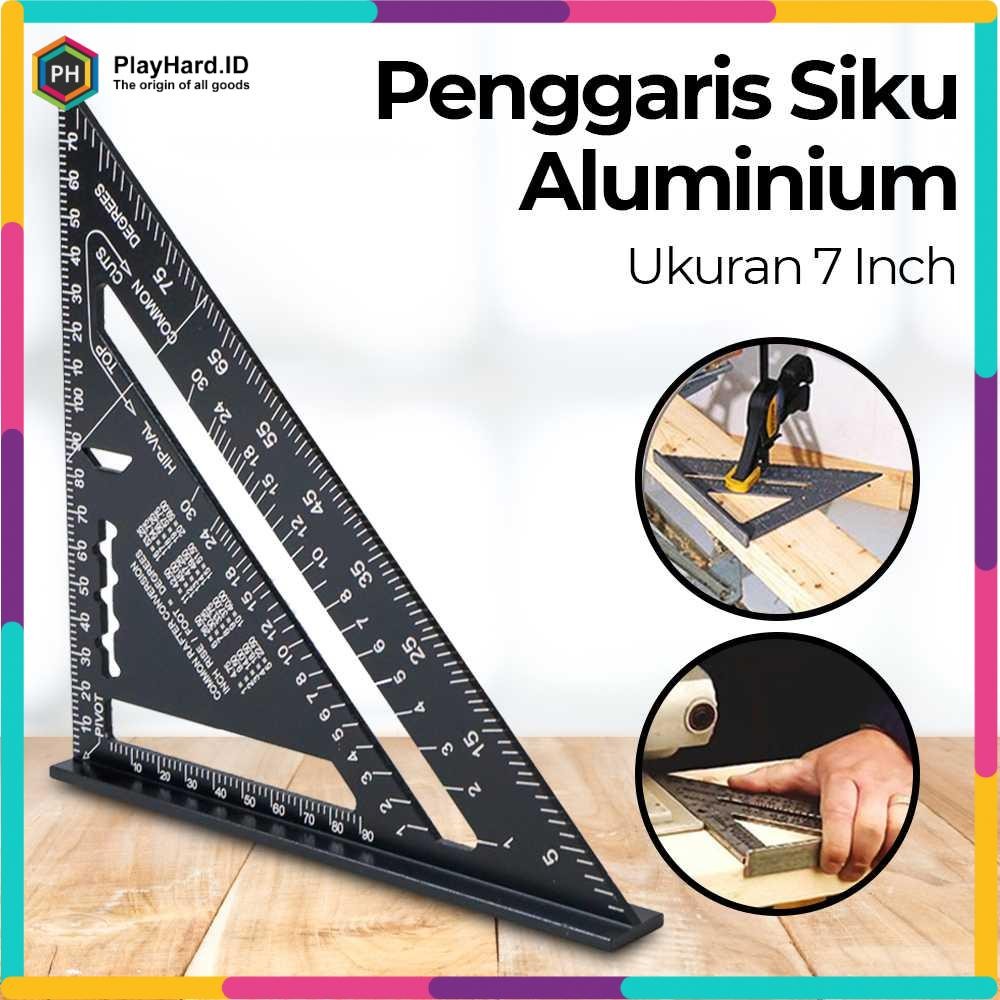 

Penggaris Siku Mistar Triangle Ruler Aluminium 7 Inch Hitam