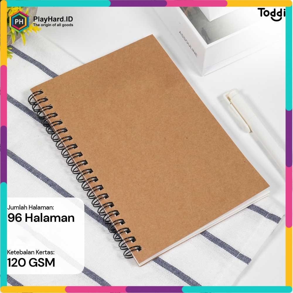 

Buku Jurnal Softcover Notebook Diary 120GSM 96 Halaman Blank Coklat Putih