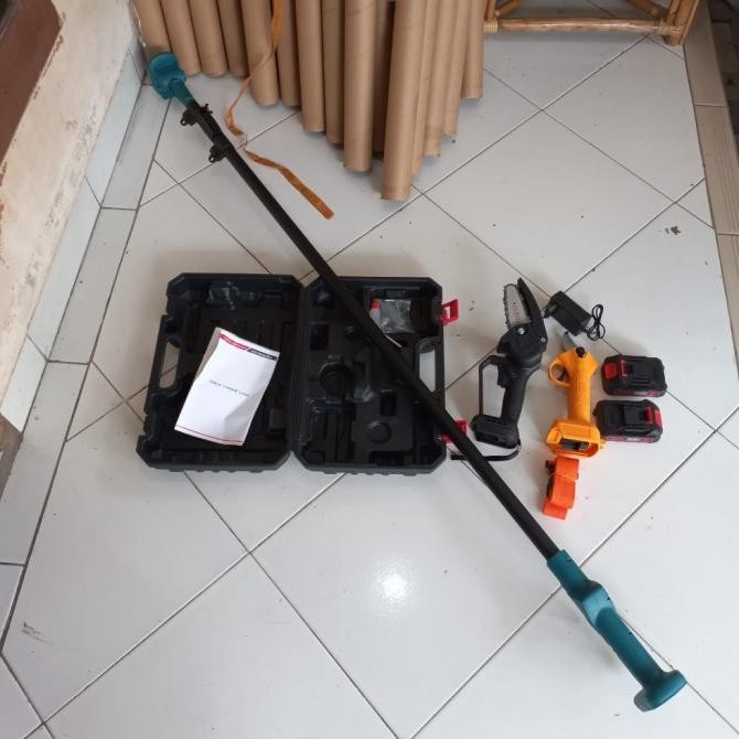 gunting dahan elektrik cordless 3 meter