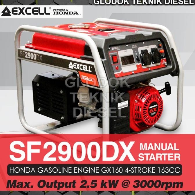 Honda Genset Gasoline Generator Bensin 2500 2000 Watt Sf 2900 Dx Ori