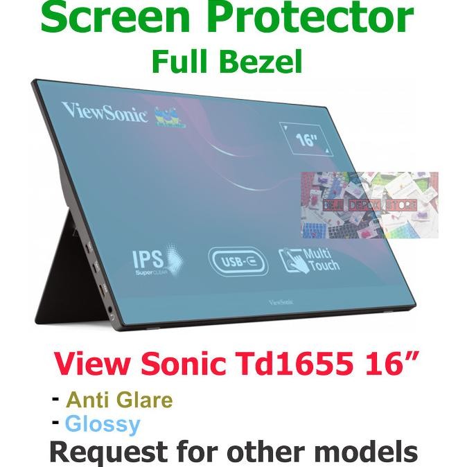 ViewSonic TD1655 16" Touch Screen Guard Protector Monitor External