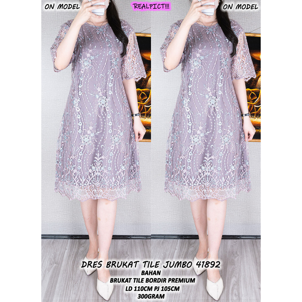 DRES BRUKAT TILE JUMBO 41892 (READY STOK)