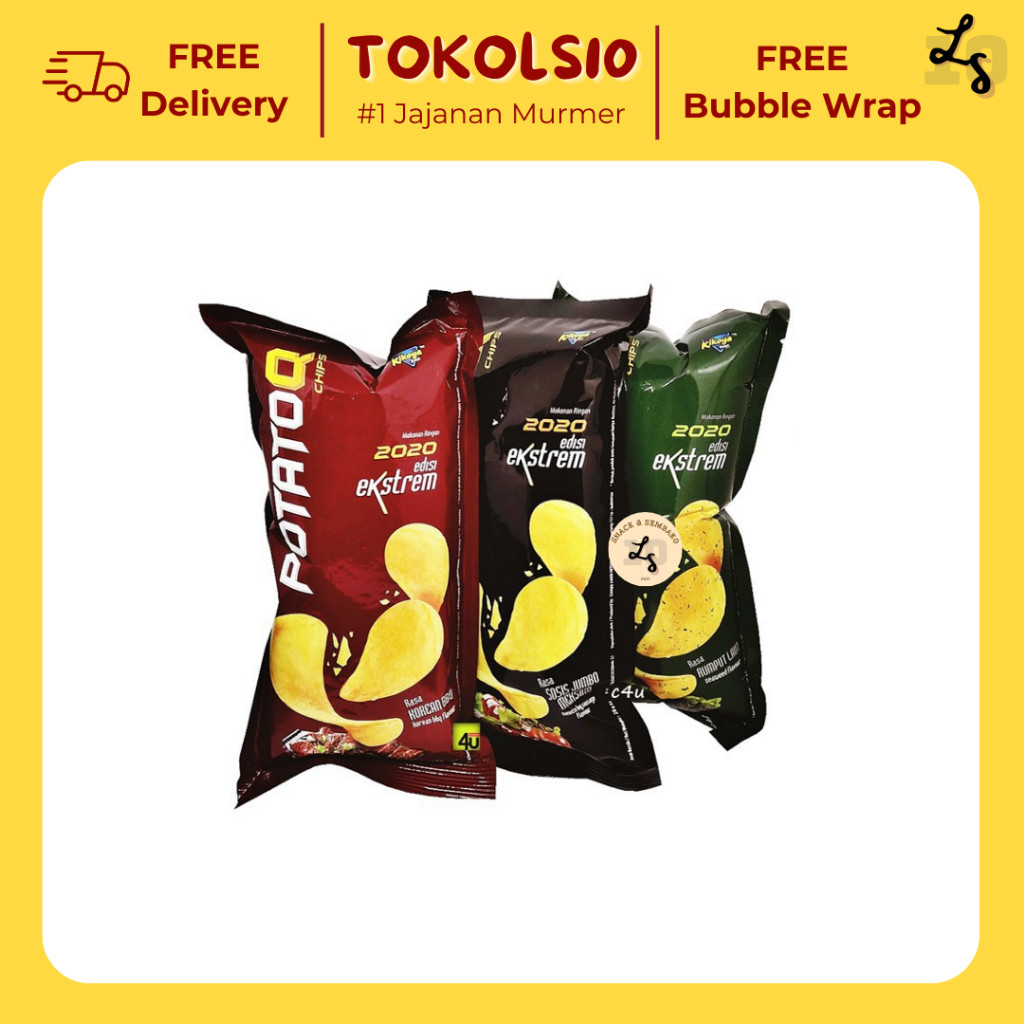

Potato Q Chips 1 Pack Isi 10 pcs @28gr