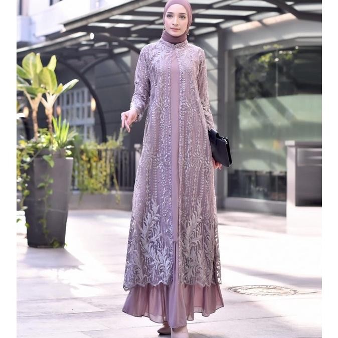 Gamis Tulle Rompi / Gamis Ceruty Babydoll / Gamis Pesta / Gamis Kondangan / Gamis Brokat / Gamis Pes