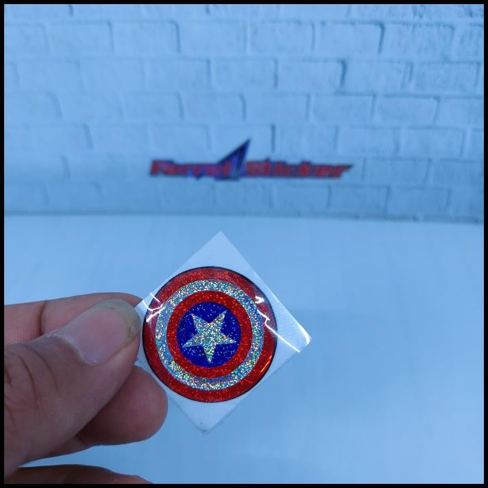 

BEST DEAL STIKER TIMBUL STICKER 3D CAPTAIN AMERICA