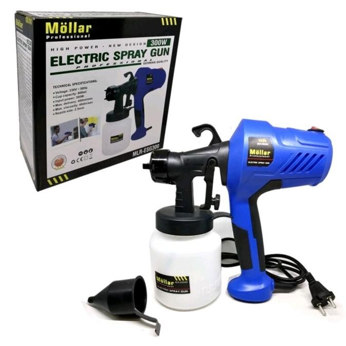 

MOLLAR ESG300 ELECTRIC SPRAY GUN ALAT SEMPROT CAT MINYAK TEMBOK ELEKTR ORIGINAL
