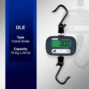 TIMBANGAN GANTUNG DLE 75KG/ CRANE SCALE/TIMBANGAN GANTUNG DIGITAL 75KG