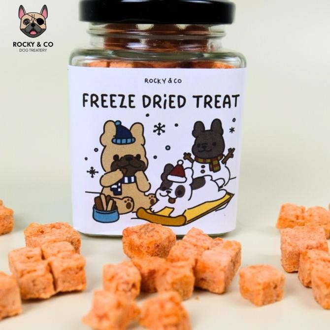 

ROCKY N CO | FREEZE DRIED SALMON CUBE DOG CAT SNACK TREATS ORIGINAL