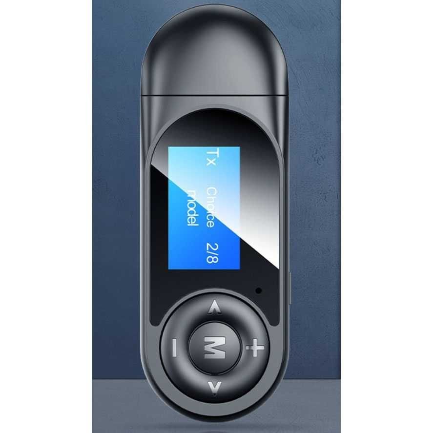 VAORLO USB Audio Bluetooth 5.0 Receiver Transmitter LCD Adapter - BT12