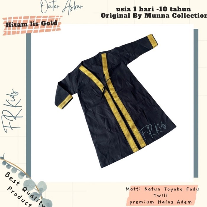 PROMO [KODE. H89N] Rompi Jubah anak/ Jubah askar/ Rompi gamis arab/jubah ara