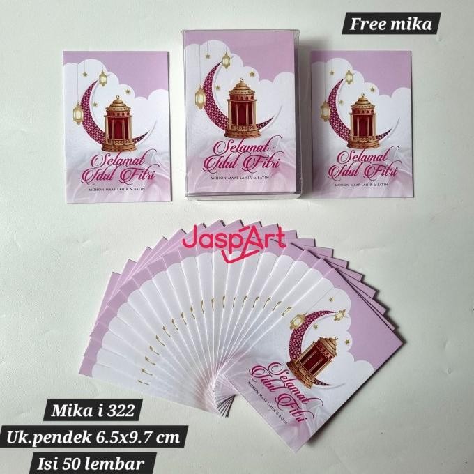 

cusss order] AMPLOP LEBARAN HARI RAYA IDUL FITRI MIKA ISI 50 LEMBAR - KD322