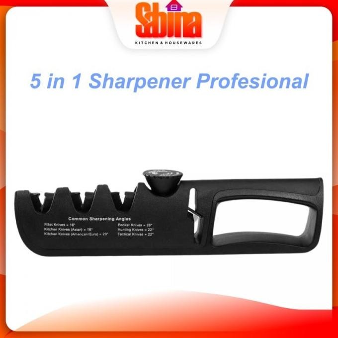 

Berkualitas Pengasah Pisau Dengan Pengaturan Sudut 5 in 1 Sharpener Profesional