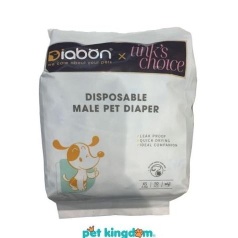 

PET KINGDOM DIABON X TINKS CHOICE UKURAN XS SET 10 PCS POPOK HEWAN JANTAN PET DIAPER DISPOSABLE DIAPER FOR DOG AND CAT KEBUTUHAN HEWAN PELIHARAAN ANJING KUCING PERLENGKAPAN ANABUL ORIGINAL