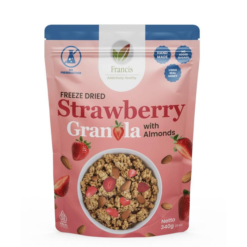 

Francis - Freeze Dried Strawbery Granola With Almonds 340 Gram