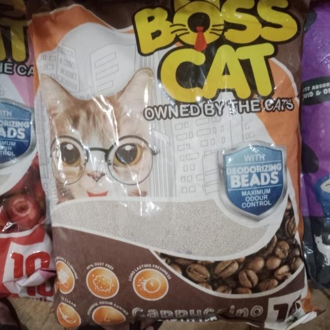 

GRAB/GOJEK PASIR WANGI GUMPAL PASIR KUCING BOSSCAT BOSS CAT 10 LITER ORIGINAL