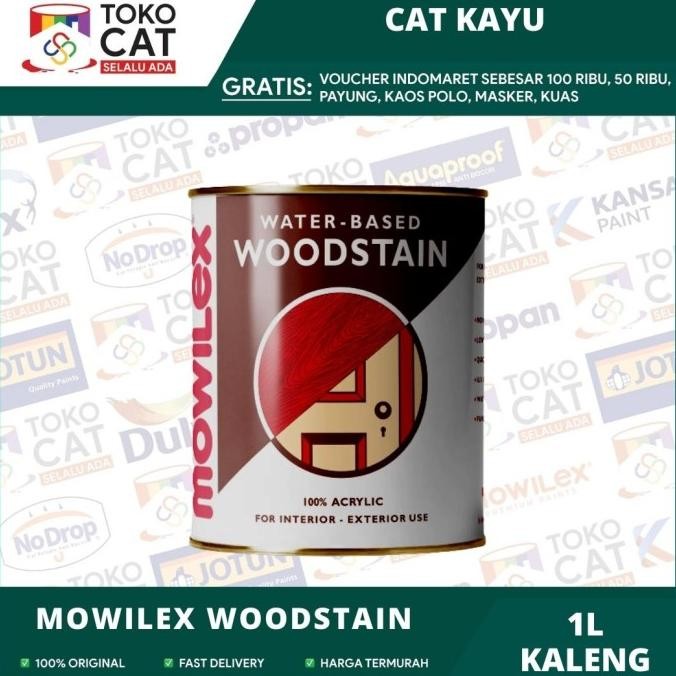 

CAT PELAPIS KAYU MOWILEX WOODSTAIN WATER BASED SEMUA WARNA 1 LITER ORIGINAL