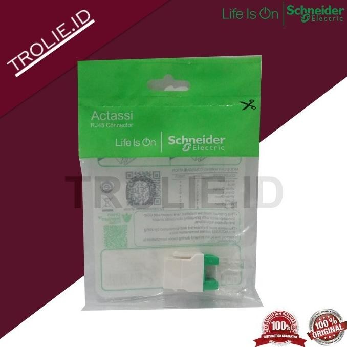 

SCHNEIDER ACTASSI CONNECTOR RJ45 KEYSTONE MODULAR JACK CAT6 CAT 6 ORIGINAL