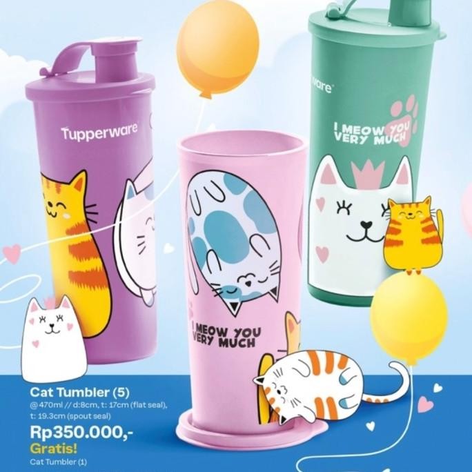 

CAT TUMBLER TUPPERWARE ORIGINAL