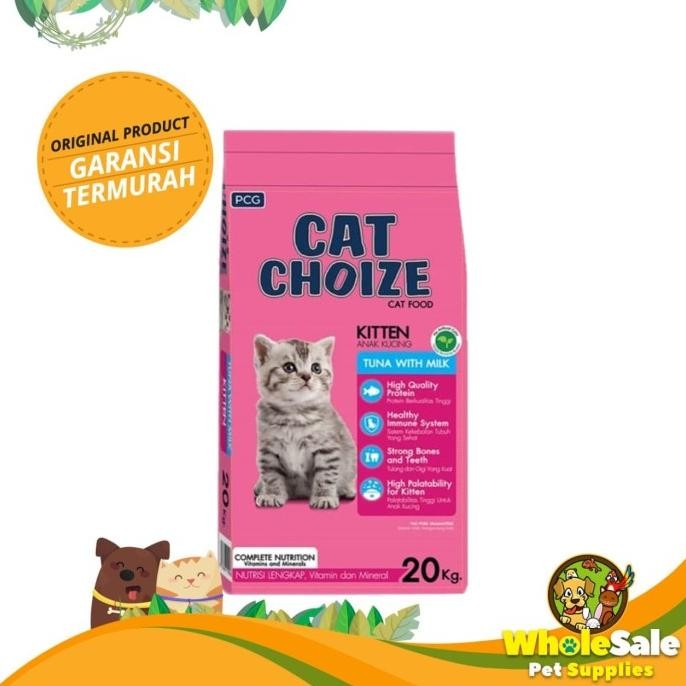 

MAKANAN KUCING CAT CHOIZE KITTEN 20KG / MAKANAN ANAK KUCING NO BOLT ORIGINAL