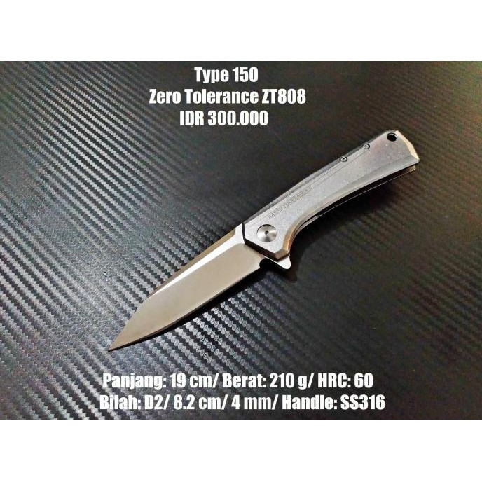 

Berkualitas Pisau Outdoor Zero Tolerance ZT0808