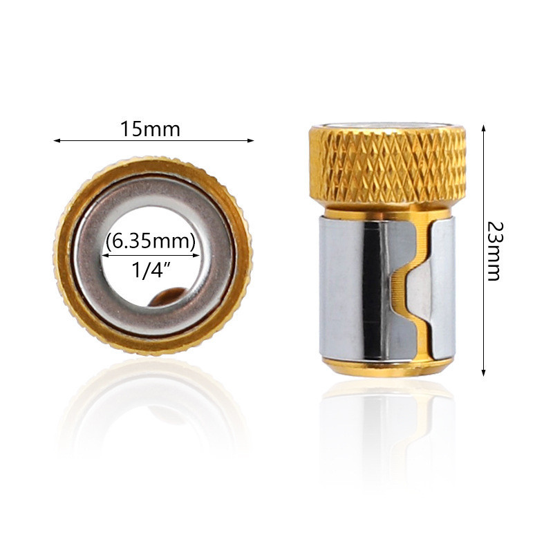 

3pc Magnetic Bit Holder Alloy Electric Magnetic Ring Screwdriver Bit Head Strong Non-slip Magnet