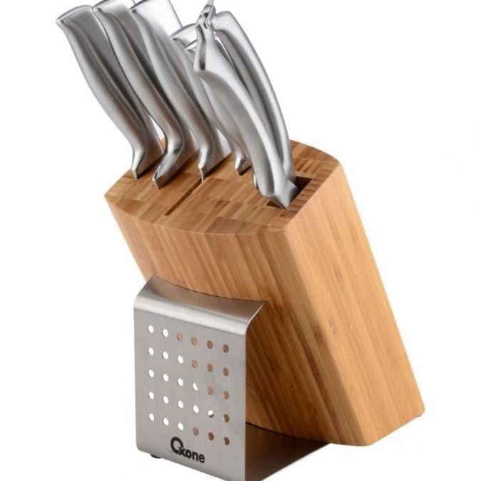 

Berkualitas Oxone pisau set OX982 Pisau Set Dapur Master Knife ox-982 Block Set