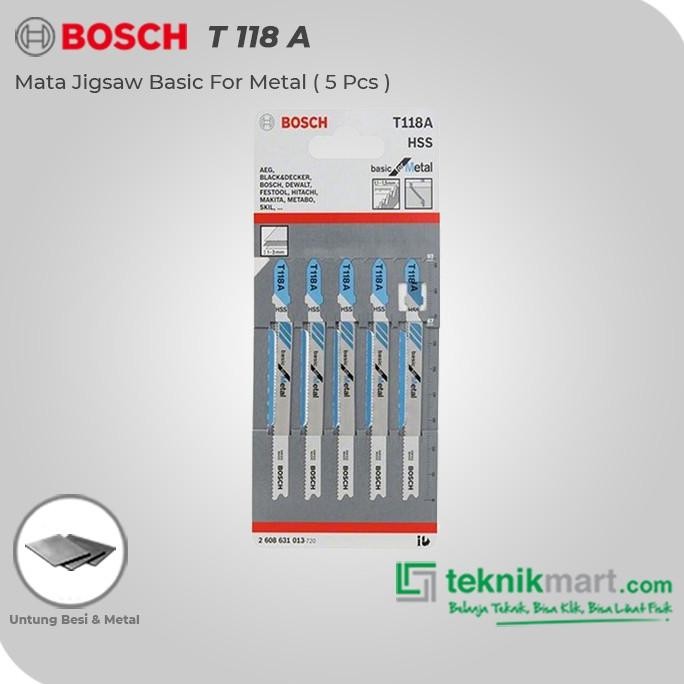 

Berkualitas Mata Pisau Jigsaw Basic For Metal T 118 A