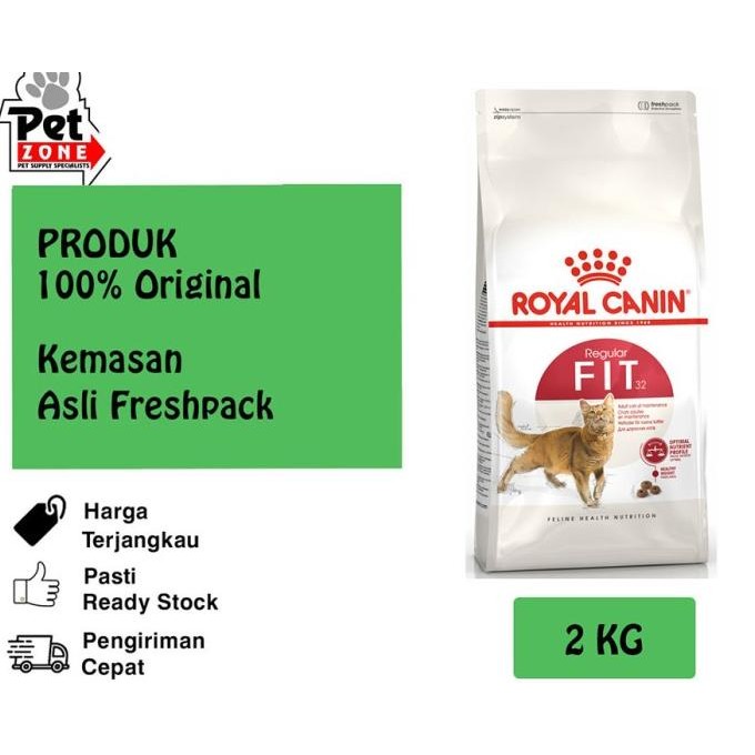 

ROYAL CANIN CAT FIT 32 2KG - PRICE ORIGINAL