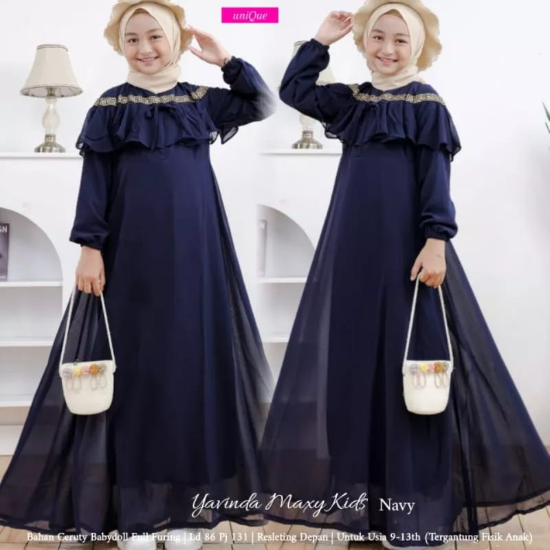 Gamis Pesta Anak Perempuan Gamiz Ana Bj Famis Hari Raya Idul Fitri Gamisterbaru 2025 Baju Lebaran 10