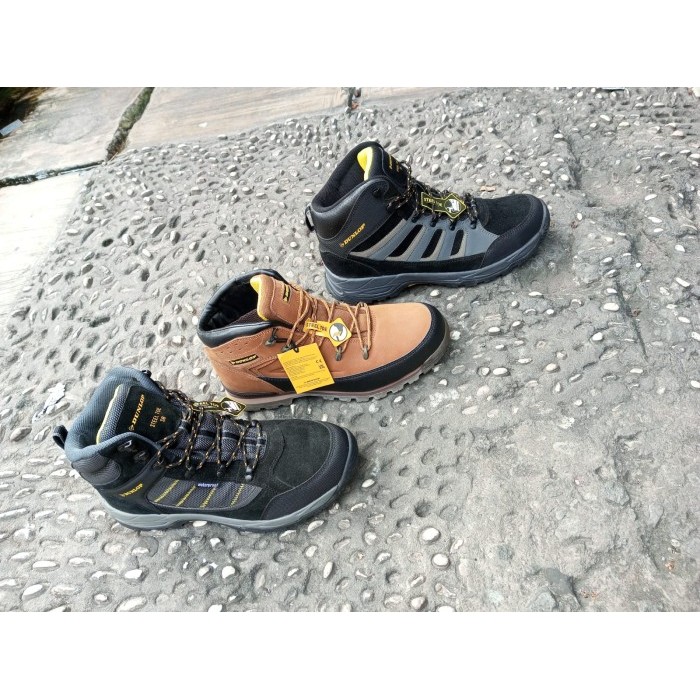 Jual Sepatu Safety Shoes Dunlop Boots Original Delaware Honey