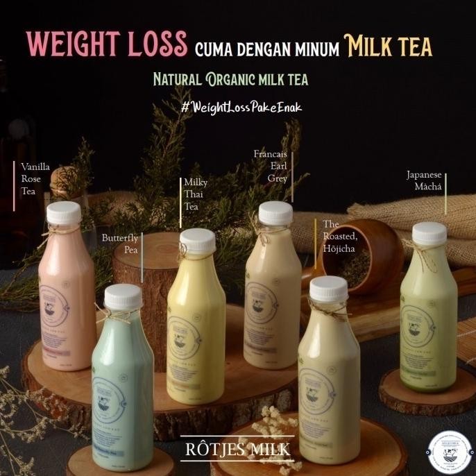 

Terlaris Rotjes Milk "Get 4 For 89K" Low Fat Milk Tea Ready Stok