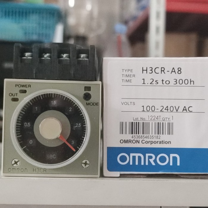 Timer Omron H3Cr - A8 / 220 Ac 8 Pin + Socket H3Cra8 - H3Cra8 Murah