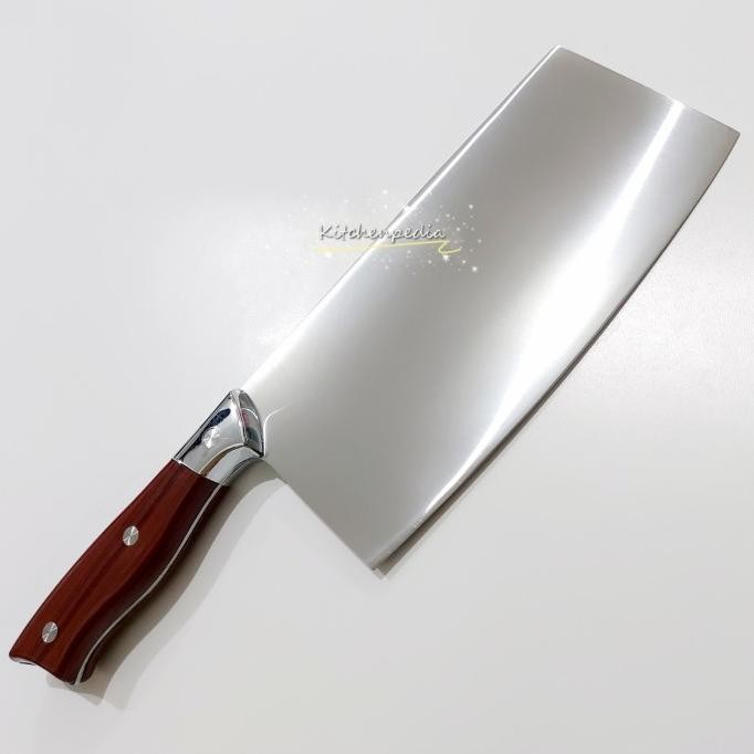 

Berkualitas Golok Tulang Pisau Daging Cincang Dapur Stainless Gagang Plastik Motif