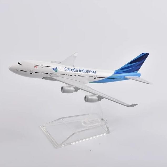 Miniatur Diecast / Die Cast Pesawat Terbang Garuda Indonesia Besi Original Dan Terpercaya
