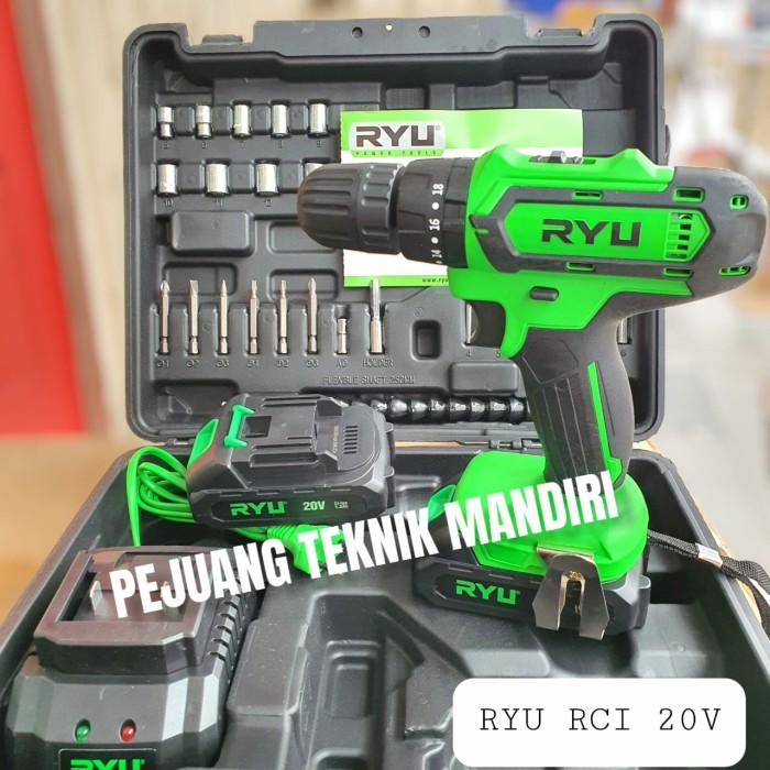 {{{{}}] CORDLESS IMPACT DRILL RYU RCI 20V / MESIN BOR BATERAI RYU RCI20V