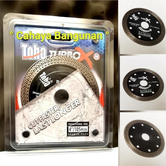 

Berkualitas DIAMOND WHEEL Mata Pisau Gerinda Potong Granite Marmer TOHO Turbo X 4