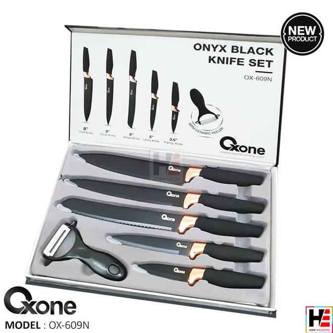 

Berkualitas Pisau Dapur Set Oxone OX-609N Onyx Black Knife Set [ORIGINAL]