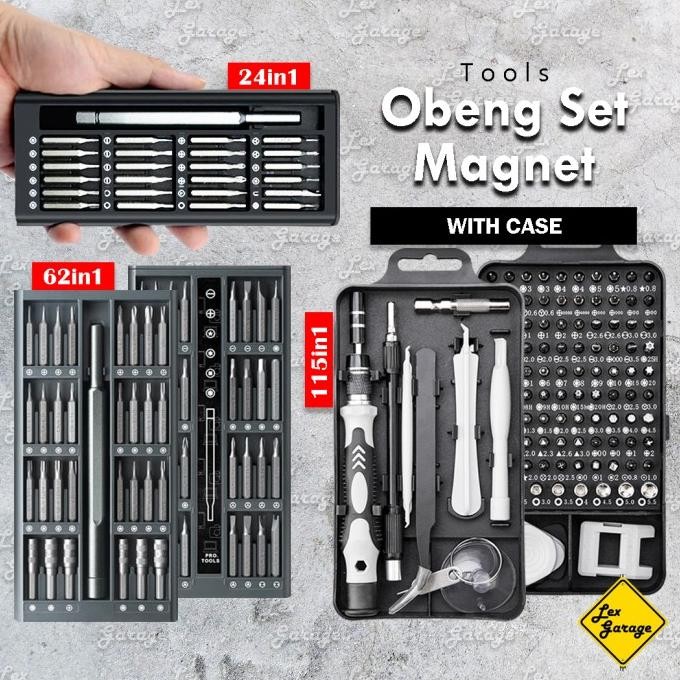 ori - obeng set magnet reparasi hp laptop model mijia wiha