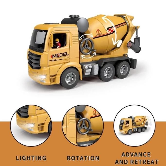 Mainan Anak Truk Molen Dump Excavator Remote Control Baterai Charger Original Dan Terpercaya