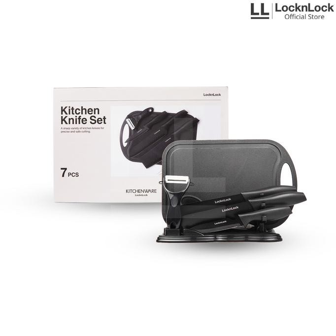 

Berkualitas LocknLock Pisau Set Cookplus Knife 7pcs with Chopping Board - CKK107S7
