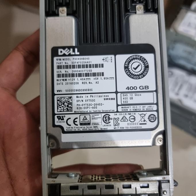 SSD Dell 0YT53C Enterprise MLC SSD 400GB 12Gbps SAS