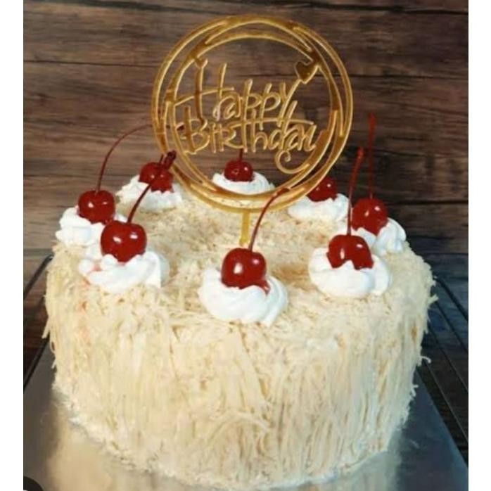 

Kue ulang tahun topping full keju / cake keju