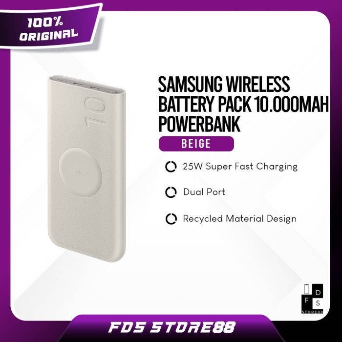 Samsung Wireless Battery Pack 10.000mAh Powerbank Wireless Original