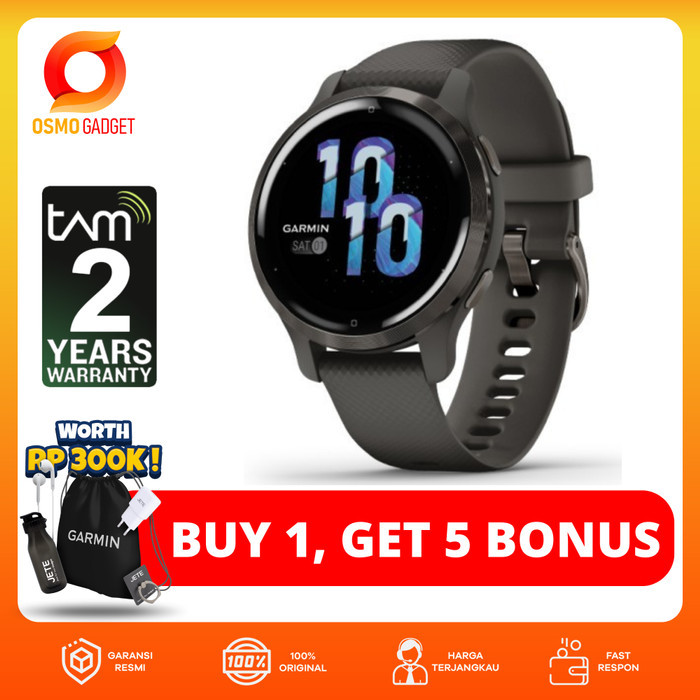 Garmin Venu 2s Grey Slate - Original Garansi Resmi TAM 2 Tahun