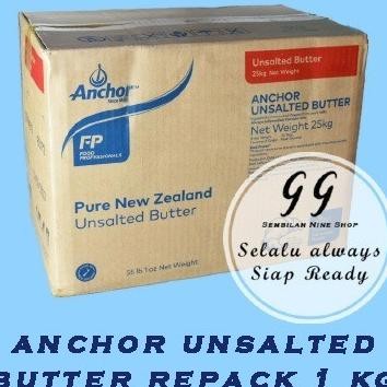 

Anchor Uned Butter 1 G Mentega Tawar Pure New Zealand Un Ed